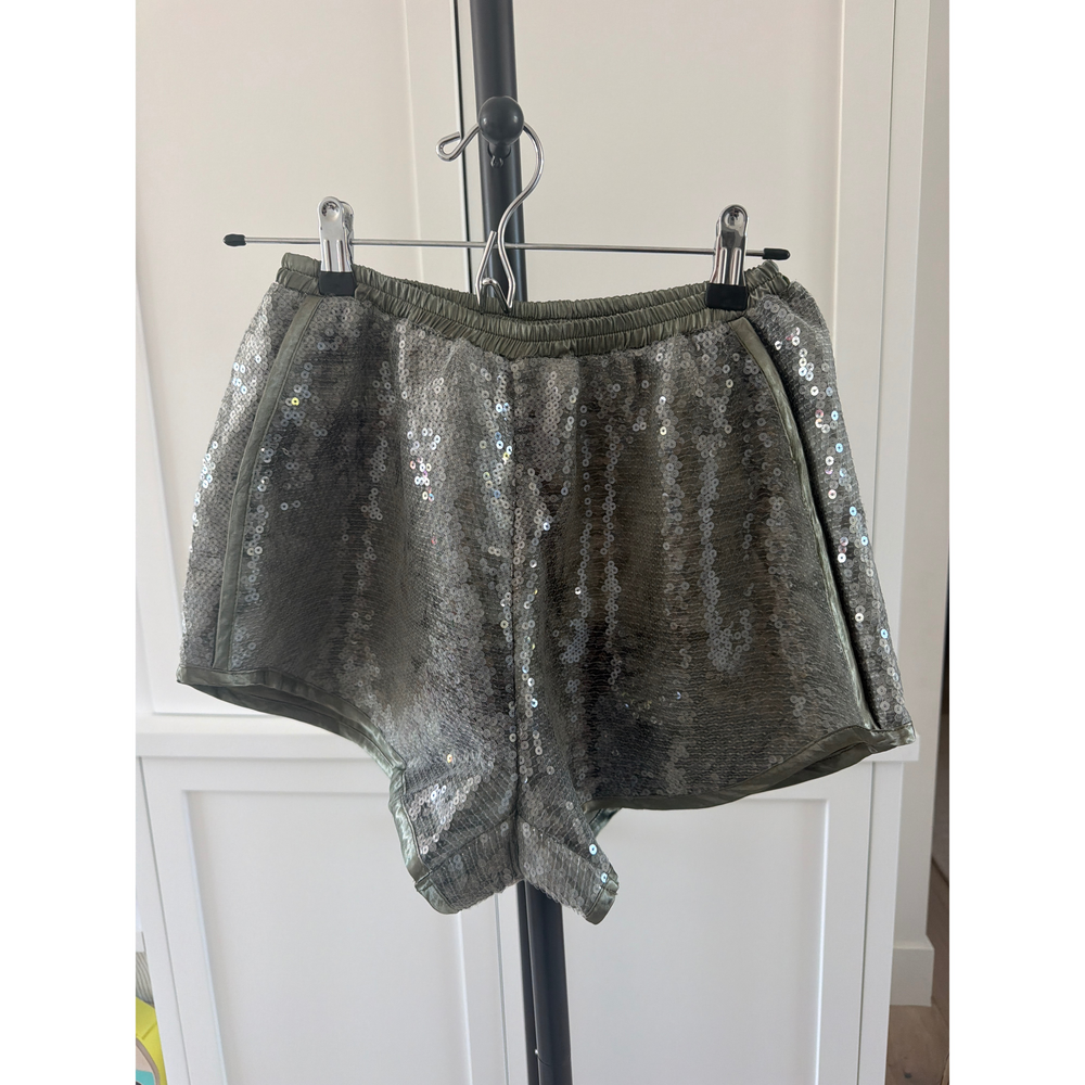 VRG GRL Green Sequin Shorts